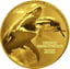 0,5g Gold Prehistoric Life Megalodon 2025 (Auflage: 2.000 | Polierte Platte)