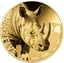 1/200 oz Gold Big Five Nashorn Münze