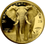 1/4 Unze Gold African Animals Elefant 2025 (Auflage: 299 | Polierte Platte)