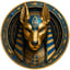 1 Unze Silber Altes Ägypten Anubis 2025 (Auflage: 100 | Saphire | teilvergoldet)