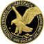 1 Unze Silber American Eagle Gold Nugget Iced Out 2025 (Auflage: 50 | teilvergoldet)