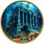 1 Unze Silber Atlantis - Versunkener Tempel 2025 (Auflage: 100 | teilvergoldet)