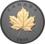 1 Unze Silber Gilded Elegant Maple Leaf 2025 (Auflage: 5.500 | Rhodium | teilvergoldet | Matte Proof)