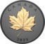1 Unze Silber Black Elegant Maple Leaf 2025 (Auflage: 5.500 | Rhodium | teilvergoldet | Matte Proof)