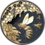 1 Unze Silber Honigbiene 2025 (Auflage: 750 | teilvergoldet | Black Proof)