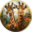 1 Unze Silber Magical Wildlife Giraffe (Auflage: 50 | coloriert | teilvergoldet)