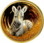 1 Unze Silber Afrikanische Tierbabys Zebra 2025 (Auflage: 100 | teilvergoldet)