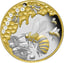 1 Unze Silber Honigbiene 50. Jubiläum 2022 PP (Teilvergoldet | Auflage: 1.000 | Polierte Platte)