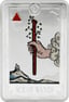 1 Unze Silber Tarotkarte Ass der Stäbe 2026 (Auflage: 1.000 | Polierte Platte)