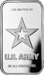1 Unze Silberbarren U.S. Army Logo