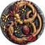 2 Unze Silber Drache 2020 (Auflage: 888 | coloriert | Antik Finish)