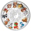 5 Unze Silber 12 Baby Lunar Animals 2025 (Auflage: 388 | Polierte Platte)