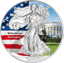 1 Unze Silber American Eagle 2015 (coloriert | White House)