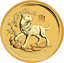 1/2 Unze Goldmünze Lunar II Hund 2018
