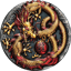 2 Unze Silber Drache 2020 (Auflage: 888 | coloriert | Antik Finish)
