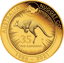 1 Unze Gold Känguru Nugget 35. Jubiläum 2021 PP (Auflage: 200 | Polierte Platte)