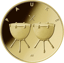 1/4 Unze Gold 50 Euro Pauke 2021 (Buchstabe F)