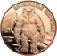 1 Unze Kupfermünze Yeti