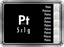 5g Platin Tafelbarren