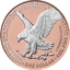 1 Unze Silber American Eagle 2023 Reverse gilded (Auflage: 100 | teilvergoldet Rosegold)