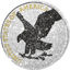 1 oz Silver American Eagle 2023 Iced Out Black Diamond (Mintage: 100 | partially gold-plated)