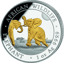 1 Unze Silber Somalia Elefant 2024 (Auflage: 3.000 | teilvergoldet)