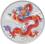 1 Unze Silber Lunar III Roter Drache 2024 PP (Auflage: 5.000 | coloriert)
