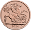 1/2 Pfund Gold Sovereign Charles III. 2024