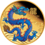 1 Unze Gold Lunar III Jahr des Drachen 2024 (Auflage: 188 | Polierte Platte | coloriert)