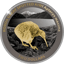 2 Unze Silber Kiwi 2024 (Auflage: 250 | Black Proof | teilvergoldet)