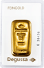 100g Goldbarren Degussa (gegossen)