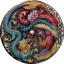 5 oz Silver Dragon and Phoenix 2024 (Mintage: 388 | Antique Finish)
