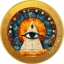 1 Unze Silber Goldenes Ägypten Sonnenauge 2024 (Auflage: 50 | teilvergoldet)