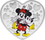 1 Unze Silber Disney I Love Us Mickey & Minnie 2025 (Auflage: 2.000 | Polierte Platte)