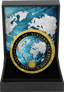 1 oz Silver Terra Blue Ocean Iced Out 2024 (Mintage: 100 | partially gold-plated)