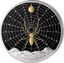 1 Unze Silber Goldene Seidenspinne 2026 (Auflage: 1.000 | teilvergoldet | Polierte Platte)