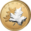 5 Unze Silber Maple Leaves in Motion 2025 (Auflage: 2.000 | teilvergoldet | Polierte Platte)