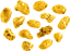 14-Piece Set Yukon Gold Nugget (Real Nuggets 34.73g)