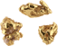 3-Piece Set Australia Gold Nugget (Real Nuggets 5.43g)
