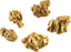 5er Set Australien Gold Nugget (Echte Nuggets 6,99g)