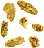 Set of 7 Australia Gold Nugget (Real Nuggets 2.09g)