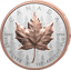 1 Unze Silber Maple Leaf 2025 (Auflage: 8.500 | High Relief | teilvergoldet | Reverse Proof)