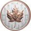 5 oz Silver Maple Leaf 2025 (Mintage: 1,850 | High Relief | Partially Gold-Plated | Reverse Proof)