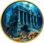 1 Unze Silber Atlantis - Versunkener Tempel 2025 (Auflage: 100 | teilvergoldet)