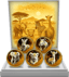 Afrikanische Tierbabys Silber Set 2025 (Auflage: 50 | teilvergoldet)