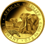 0,5g Gold Somalia Elefant 2026 (Polierte Platte)