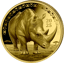 0,5g Gold African Animals Nashorn 2025 (Auflage: 5.000 | Polierte Platte)