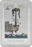 1 Unze Silber Tarotkarte Ass der Schwerter 2025 (Auflage: 1.000 | Polierte Platte)