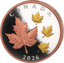 5 Unze Silber Maple Leaves in Motion 2026 (Auflage: 2.000 | teilvergoldet | Polierte Platte)