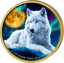 1 Unze Silber Weißer Wolf 2026 (Auflage: 100 | teilvergoldet)